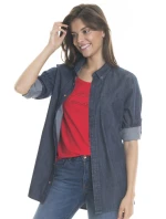 Big Star Košile s dlouhým rukávem 145676 Dark Jeans-603