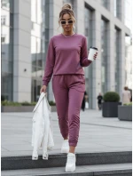MILIAN dámská tepláková souprava bordó FashionStreet AY0815