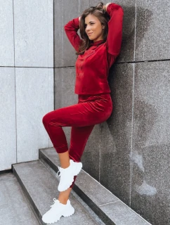 Bordó dámská souprava Vogue Velour FashionStreet AY0875
