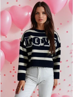 dámský svetr námořnická modř Dstreet model 21970639 - FashionStreet