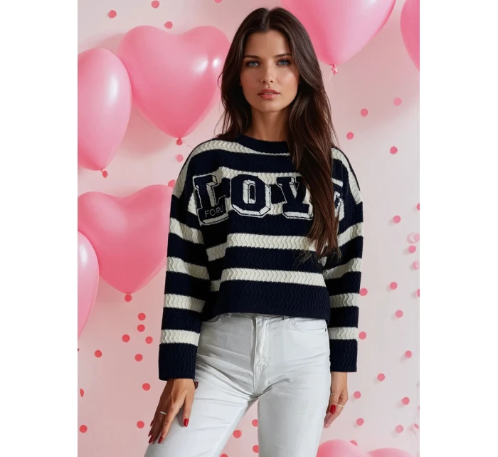 dámský svetr námořnická modř Dstreet model 21970639 - FashionStreet dámský svetr námořnická modř Dstreet model 21970639 - FashionStreet