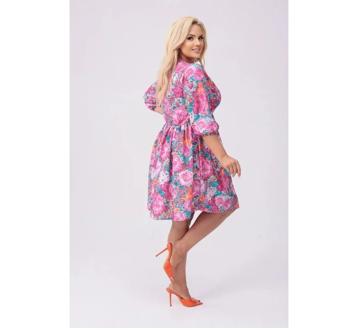 dámské letní květované šaty model 20070170 - Moon dámské letní květované šaty model 20070170 - Moon