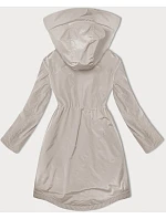 Lehce zateplená dámská bunda s kapucí LHD light beige (LHD-24589)