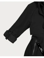 Cienka kurtka z podwijanymi rękawami Goodlookin czarna (KK60410-1#)