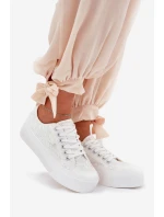 Dámské Krajkové Tenisky Big Star RR274747 Bílé