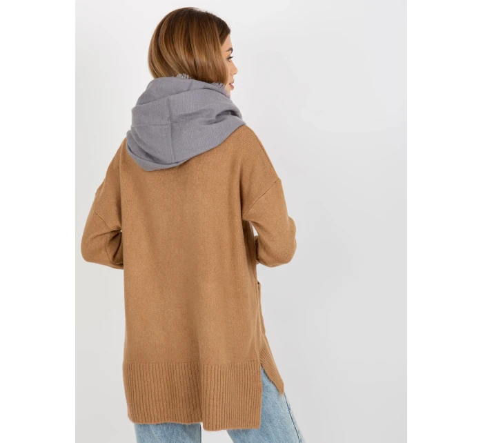 Tunelová šála AT KM model 17967041 šedá - FPrice Tunelová šála AT KM model 17967041 šedá - FPrice