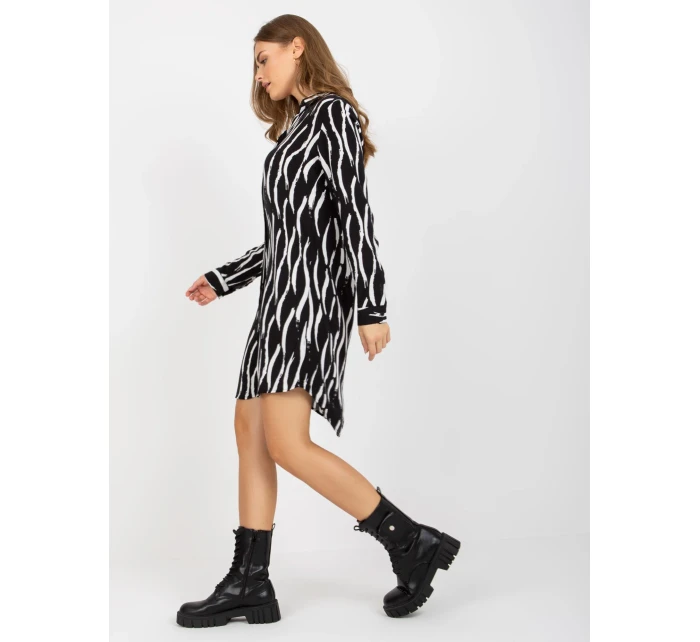 Šaty TO SK 1103 22.18 černobílé