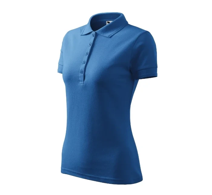 Pique Polo polokošile dámská azurově modrá