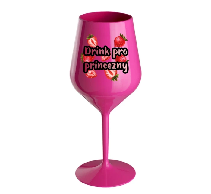 Personalizovaná nerozbitná sklenice s ovocem a textem 