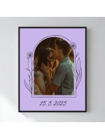 Magický fotoobraz v rámu - 40x50 - květinové ohraničení 