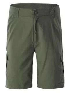 Pánské šortky Loop 1/2 92800331399 Tmavě olivová - Hi-tec