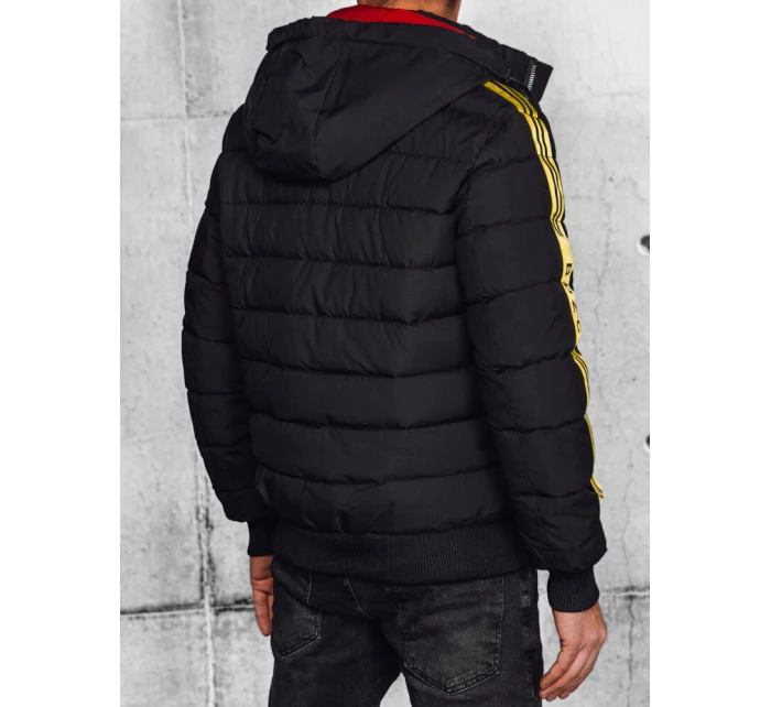 Pánská prošívaná bunda černá FashionStreet TX4649