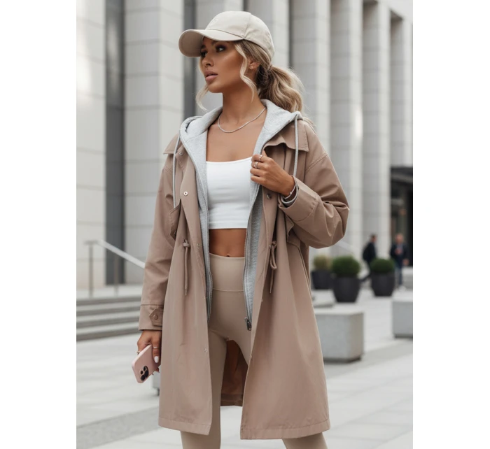 Kurtka parka damska LOIRE beżowa FashionStreet TY4295