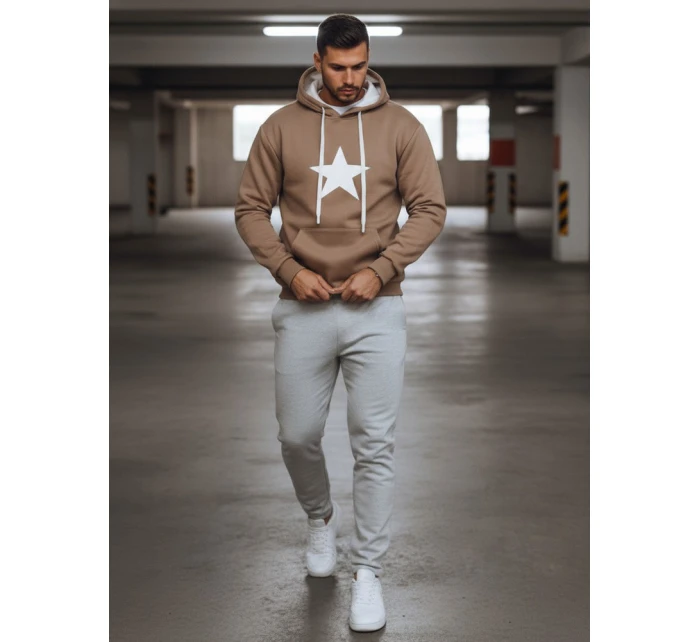 Pánská velbloudí mikina s kapucí model 21993049 - Dstreet Pánská velbloudí mikina s kapucí model 21993049 - Dstreet