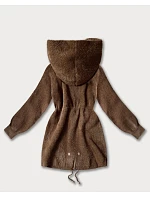 Hnědá vlněná bunda typu alpaka model 21486707 - MHM