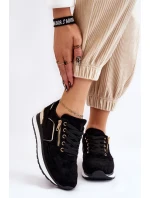 Semišové Sportovní Boty Na Černá model 21606382 - Boto Semišové Sportovní Boty Na Černá model 21606382 - Boto