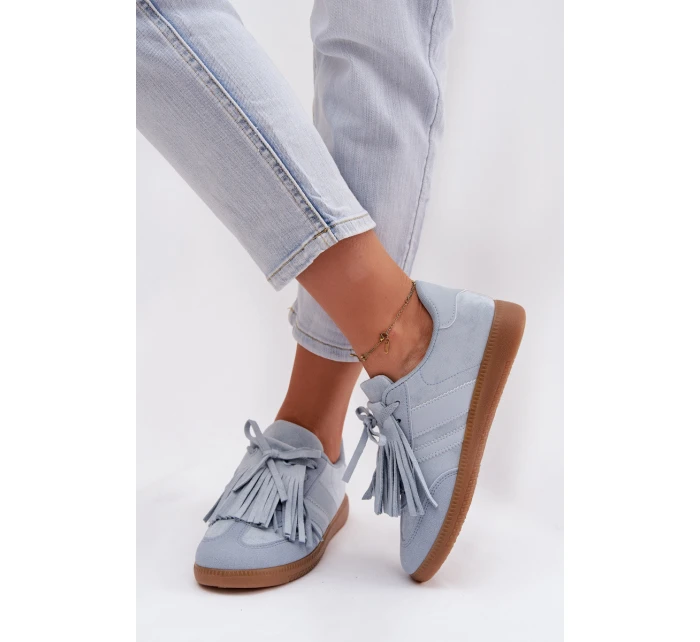 Dámské tenisky s třásněmi modré model 21937705 - Boto Dámské tenisky s třásněmi modré model 21937705 - Boto