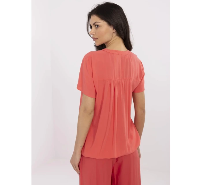 Halenka D73761M11173A korálová Halenka D73761M11173A korálová