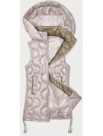 Dámské prošívané bezrukávové šaty bez rukávů S'West pearl pink (B8337-51) Dámské prošívané bezrukávové šaty bez rukávů S'West pearl pink (B8337-51)