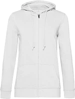 B&C Inspire Zipped Hood /women_° Dámská mikina s kapucí 01.W36B white