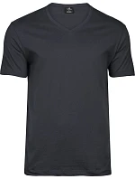 TJ Pánské tričko do V  18. dark grey model 22498544 - Tee Jays