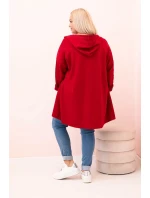 Dámská mikina s ozdobnými rukávy černá masełkowa