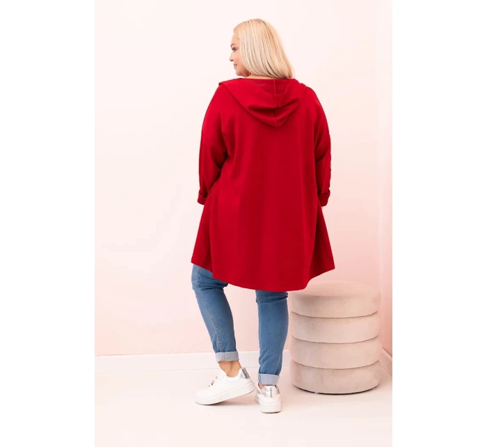 Dámská mikina s ozdobnými rukávy černá masełkowa