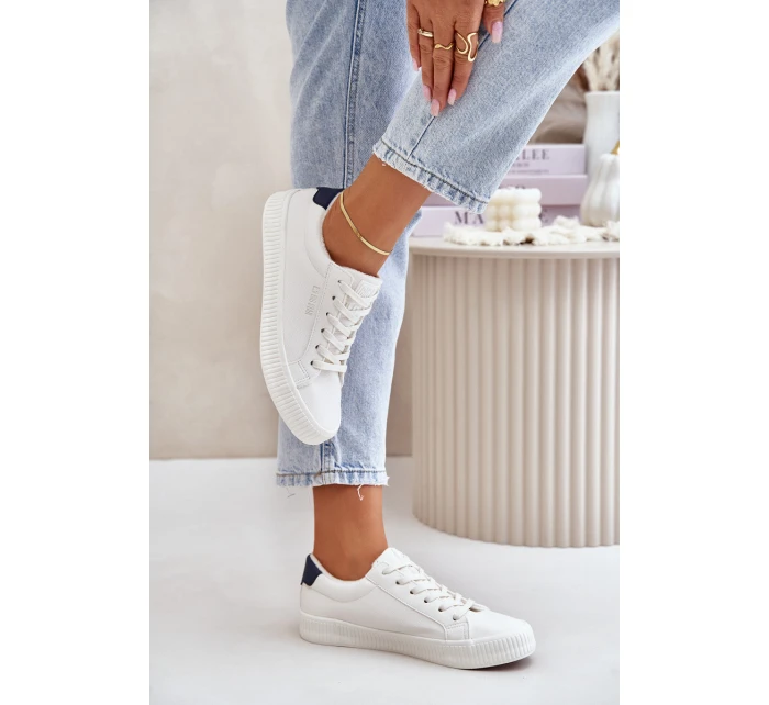 Zateplené Dámské Tenisky Big Star model 21676071 Bílé - Big Star Shoes Zateplené Dámské Tenisky Big Star model 21676071 Bílé - Big Star Shoes