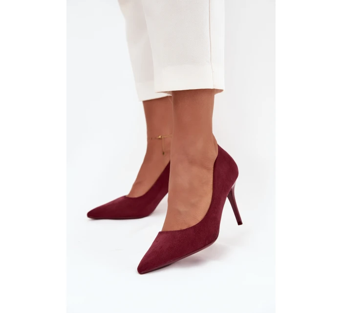 Dámské lodičky s eko bordové model 21711438 - Boto