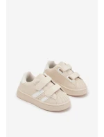 Dětské sportovní sneakers z eko kůže Renel – béžové