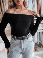 Dámská halenka s odhalenými rameny SHOWIT černá FashionStreet MY2424