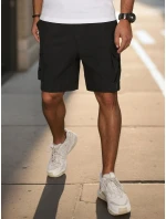 Pánské látkové bojové šortky černé model 21988579 - Dstreet