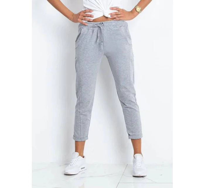 Šedé dámské látkové kalhoty typu chino model 21266629 - Factory Price