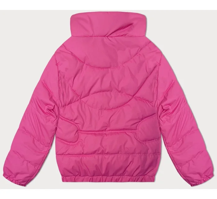 Růžová prošívaná bunda se stojáčkem Miss model 21410892 - Miss TiTi