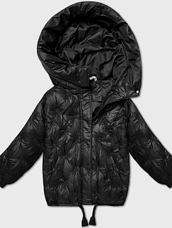 Nadměrná prošívaná bunda s kapucí Minority black (M2-6510-1)