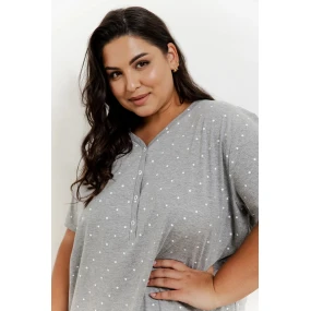 Dámská noční košilka 3367 Meg grey - TARO