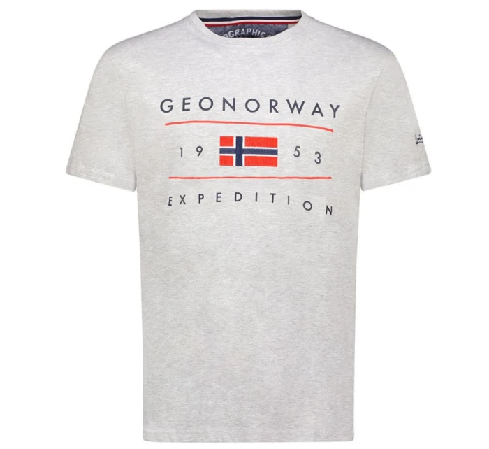 Geografické Norsko DB 254 M šedé tričko model 21179703 - Geographical Norway