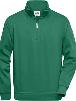 Daiber JN 831 Pracovní mikina s 1/4 zipem 02.0831 dark green