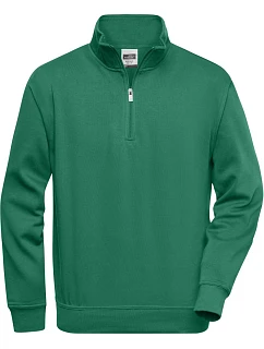 Daiber JN 831 Pracovní mikina s 1/4 zipem 02.0831 dark green