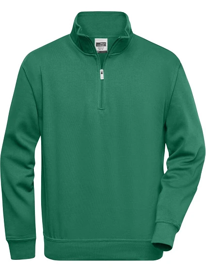 Daiber JN 831 Pracovní mikina s 1/4 zipem 02.0831 dark green Daiber JN 831 Pracovní mikina s 1/4 zipem 02.0831 dark green