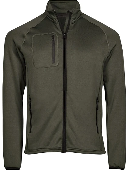 Tee Jays TJ 9100 Pánská strečová fleecová bunda 18.9100 deep green