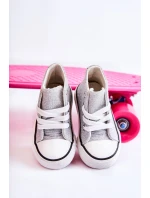 Dětské vysoké tenisky stříbrný Catrina Dětské vysoké tenisky stříbrný Catrina