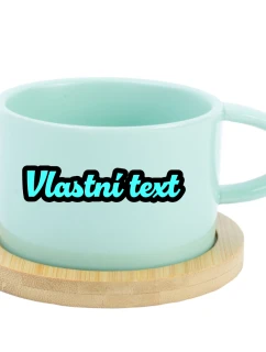 Personalizovaný keramický hrníček Makronka s obrysem 