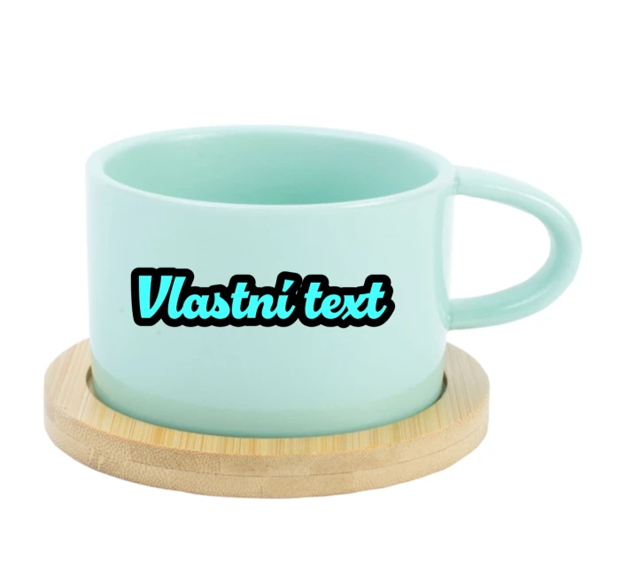 Personalizovaný keramický hrníček Makronka s obrysem 