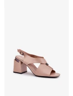 Sandály na podpatku  model 212827 Step in style