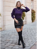 Dámský svetr BUFALO tmavě fialový FashionStreet MY1426