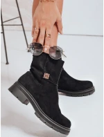 Dámské černé semišové kozačky model 21992354 - Dstreet Dámské černé semišové kozačky model 21992354 - Dstreet