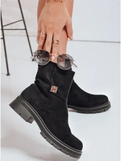 Dámské černé semišové kozačky model 21992354 - Dstreet