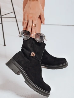 Dámské černé semišové kozačky model 21992354 - Dstreet
