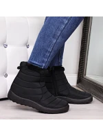 Nepromokavé sněhové boty na zip NEWS W EVE181A černé